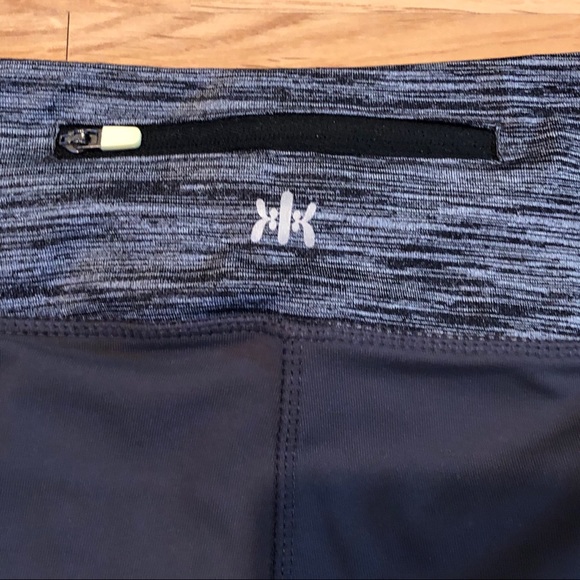 KYODAN Capri workout pants gray & black zipper Med - Picture 8 of 8